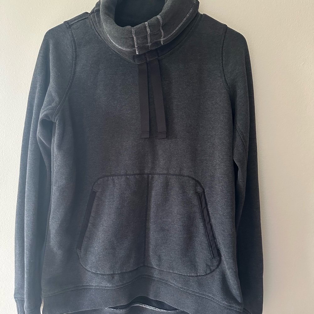 Lululemon Athletica Gray Hoodie with High Collar